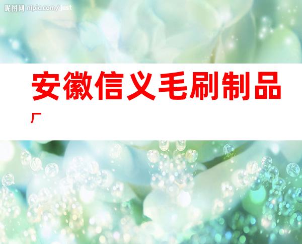 安徽信义毛刷制品厂